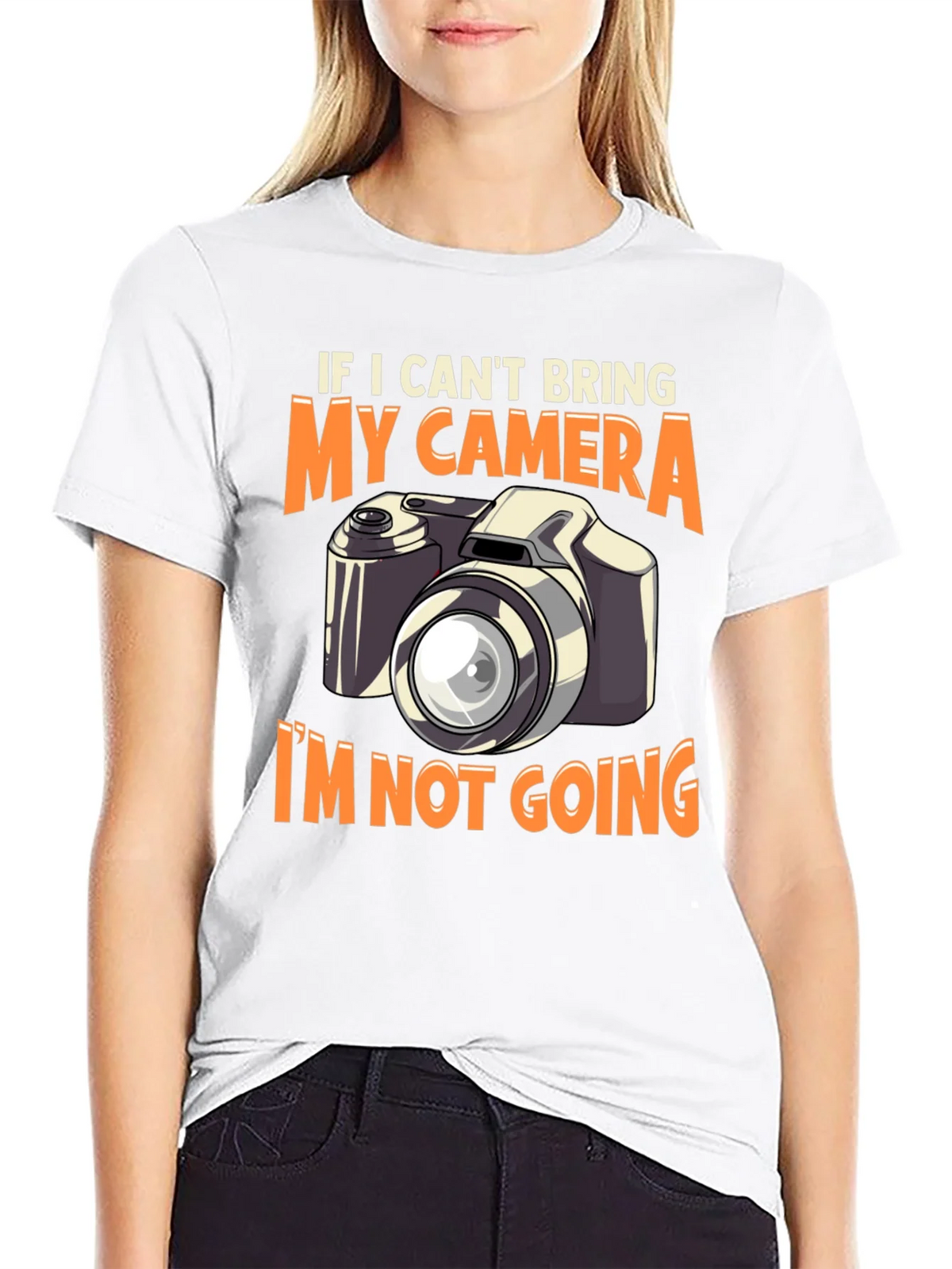 Camera Graphic T-Shirt - If I Cant Bring My product image 7