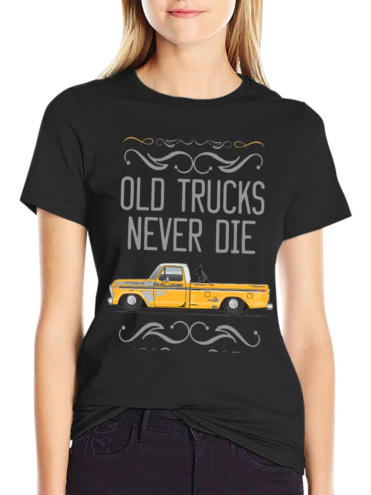 Old Trucks Never Die Graphic Tee - Classic Truck Shirt product image 1