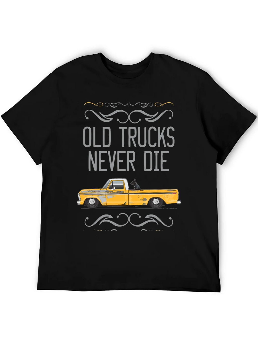 Old Trucks Never Die Graphic Tee - Classic Truck Shirt product image 2