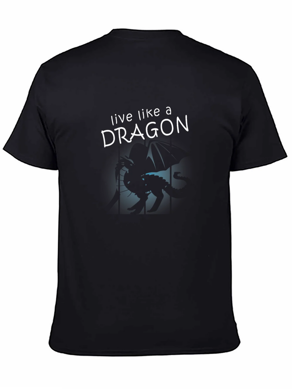 Live Like a Dragon Black Graphic Tee product image 4