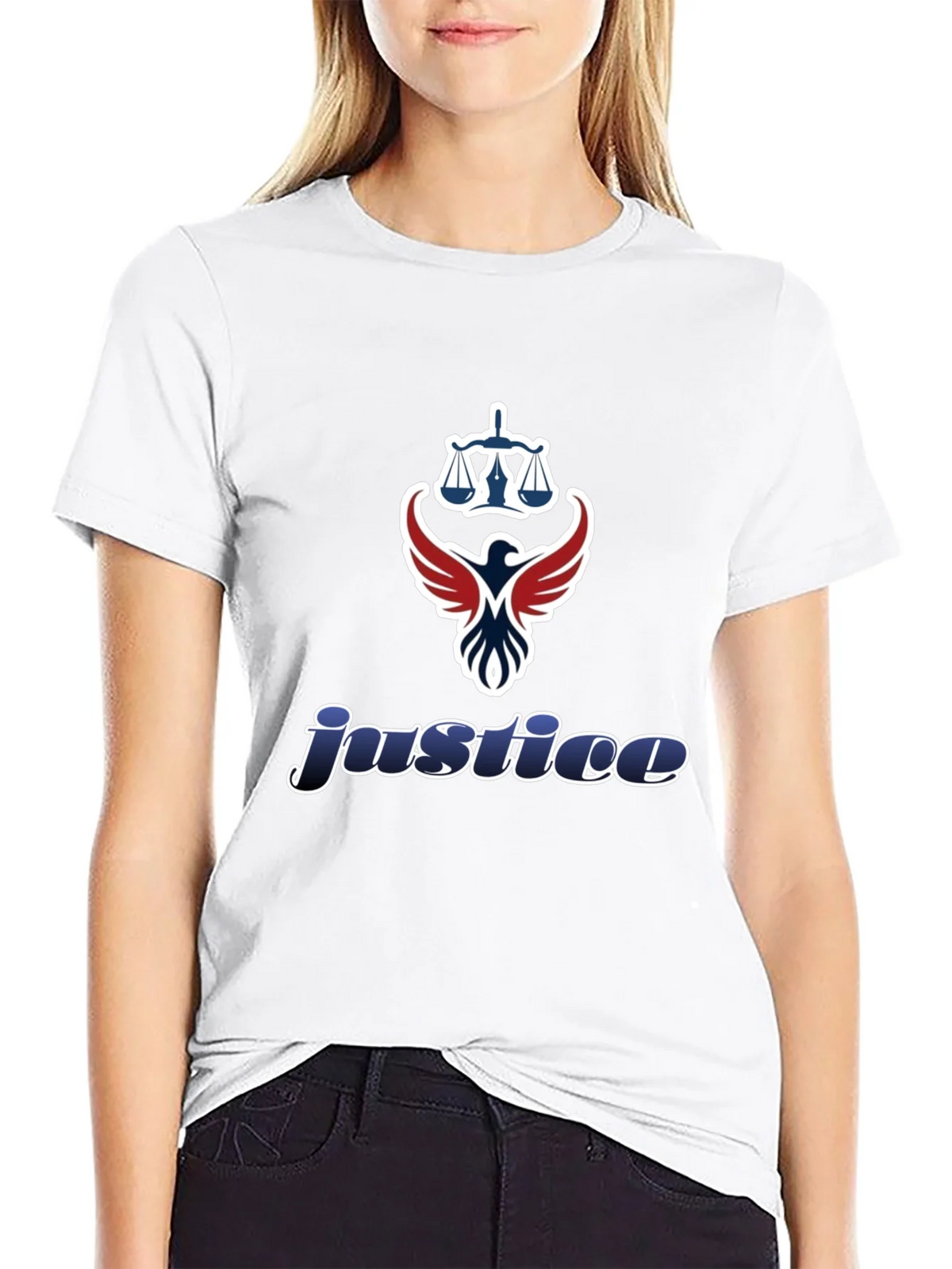 Justice Graphic T-Shirt - Scales of Eagle Design product image 8