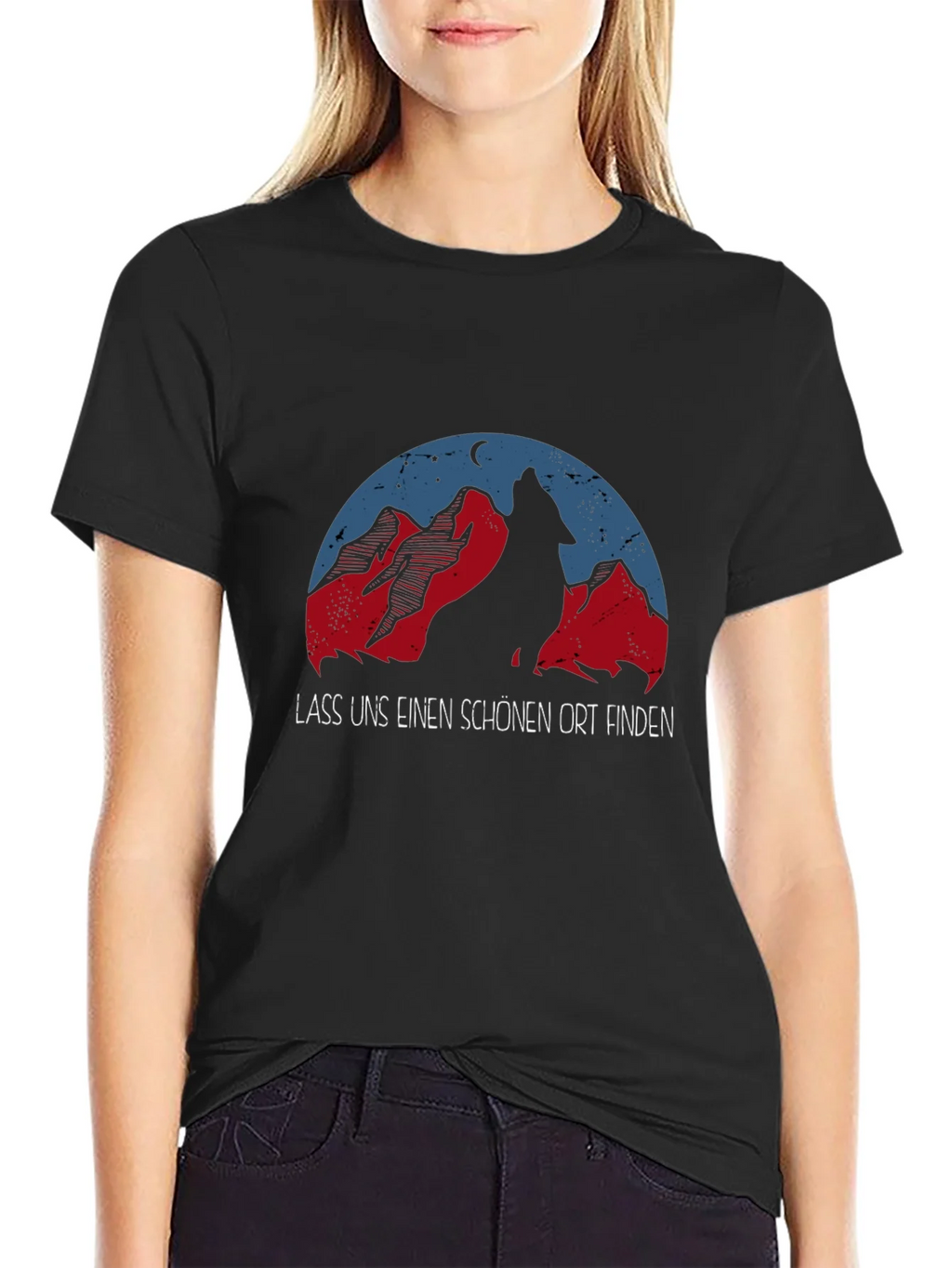 Wolf Mountain Graphic T-Shirt - Adventure Awaits product image 2