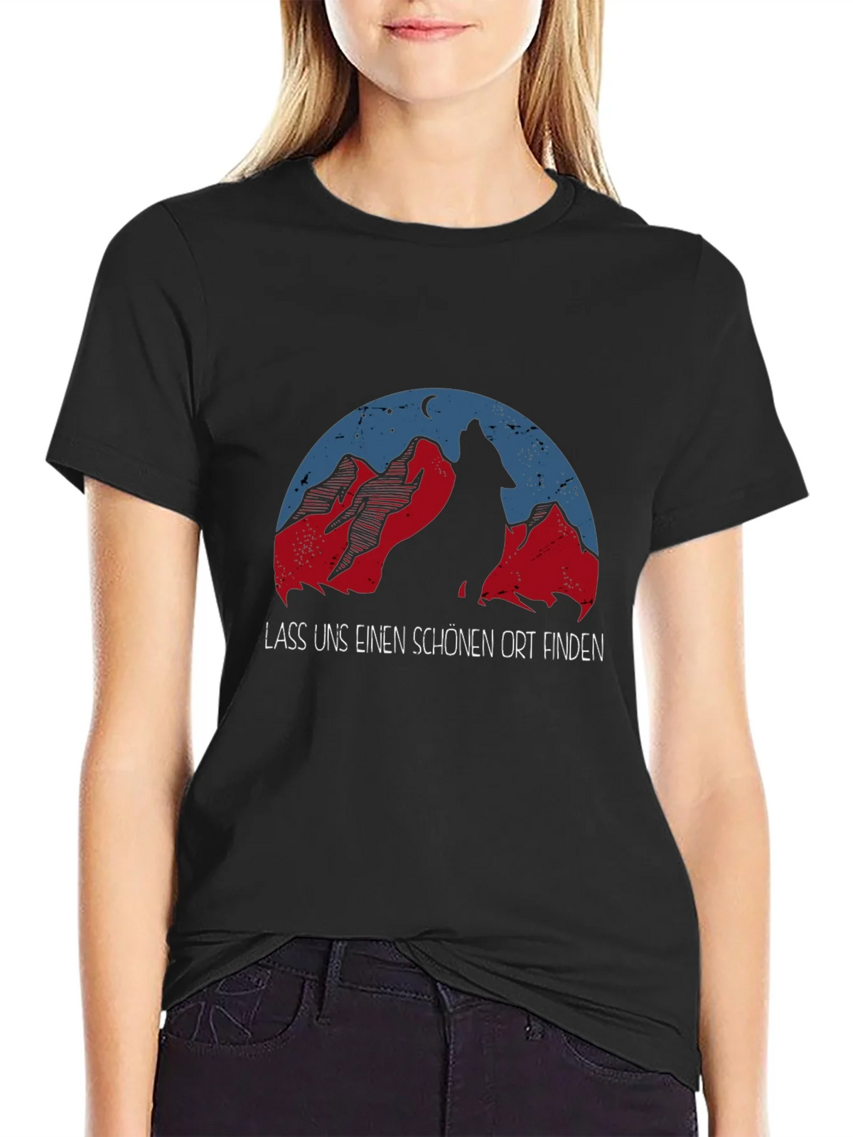 Wolf Mountain Graphic T-Shirt - Adventure Awaits product image 2