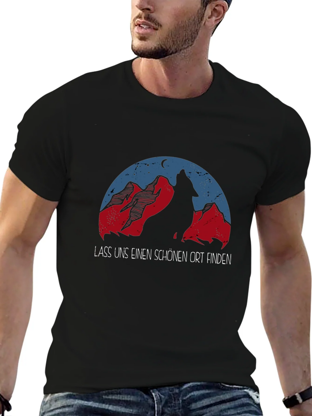 Wolf Mountain Graphic T-Shirt - Adventure Awaits product image 6