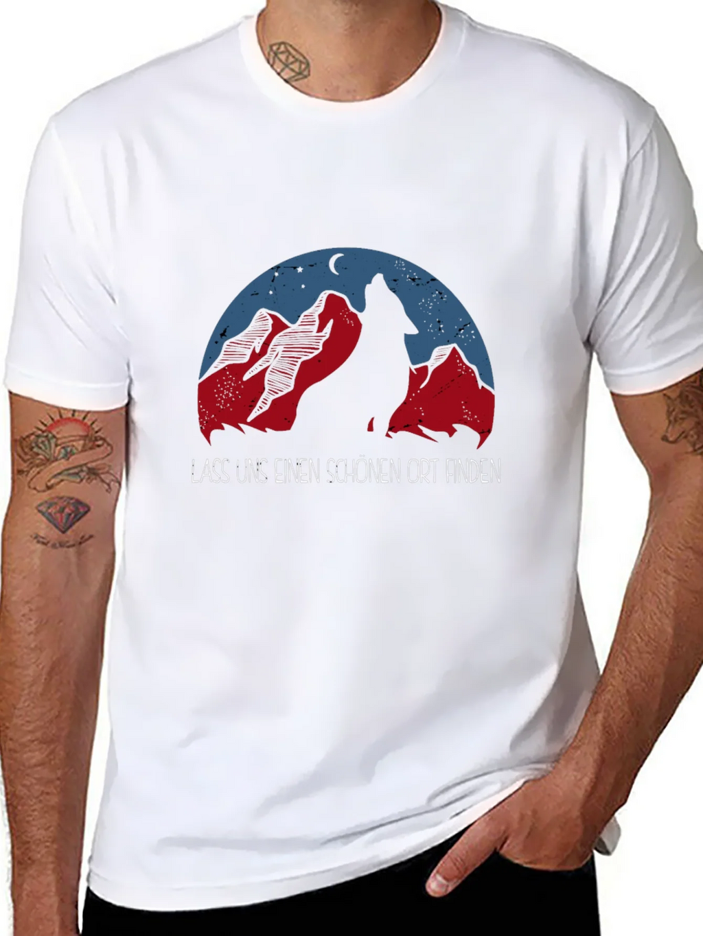 Wolf Mountain Graphic T-Shirt - Adventure Awaits product image 7