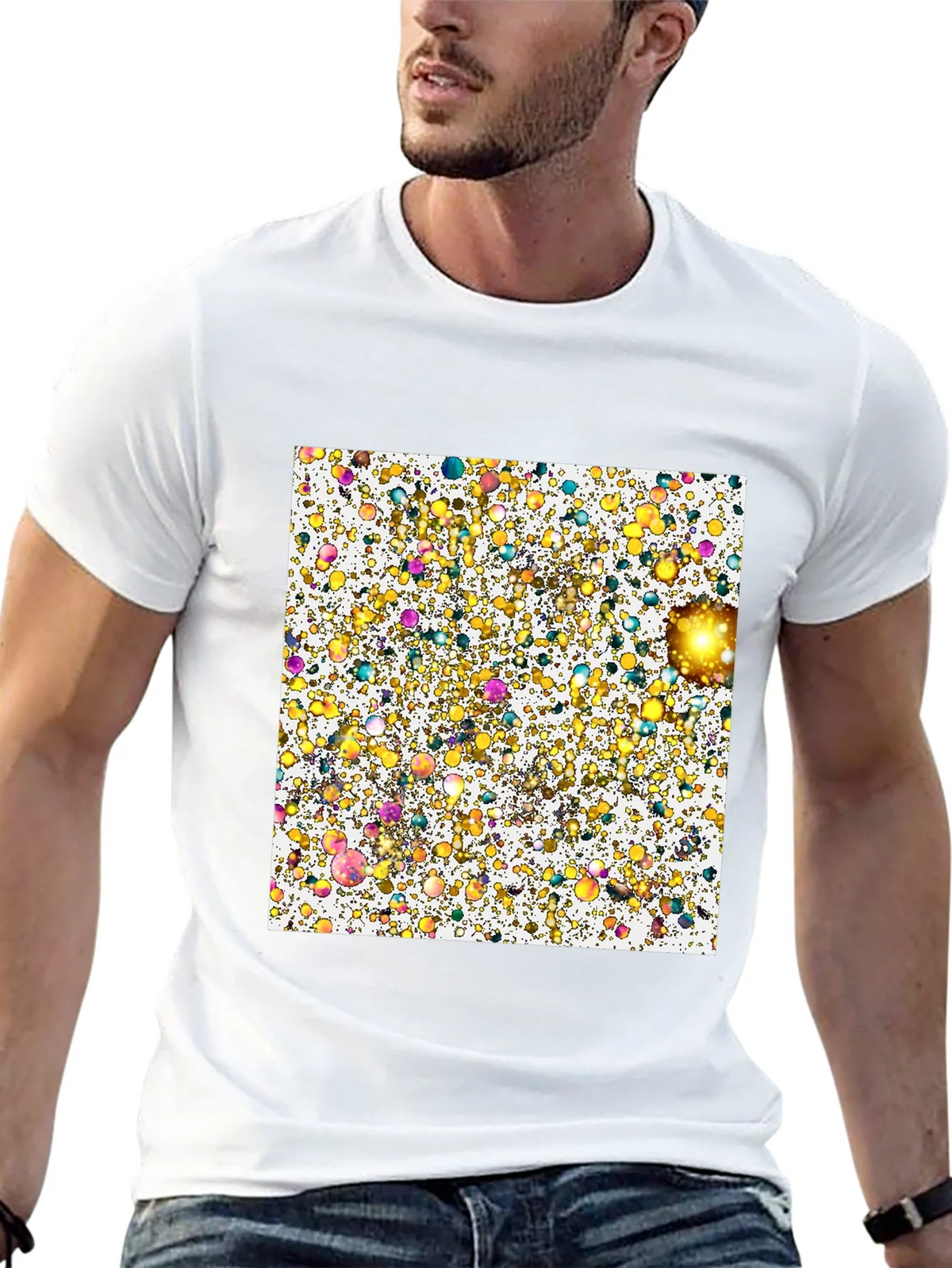 Abstract Bubbles Graphic Tee product image 9