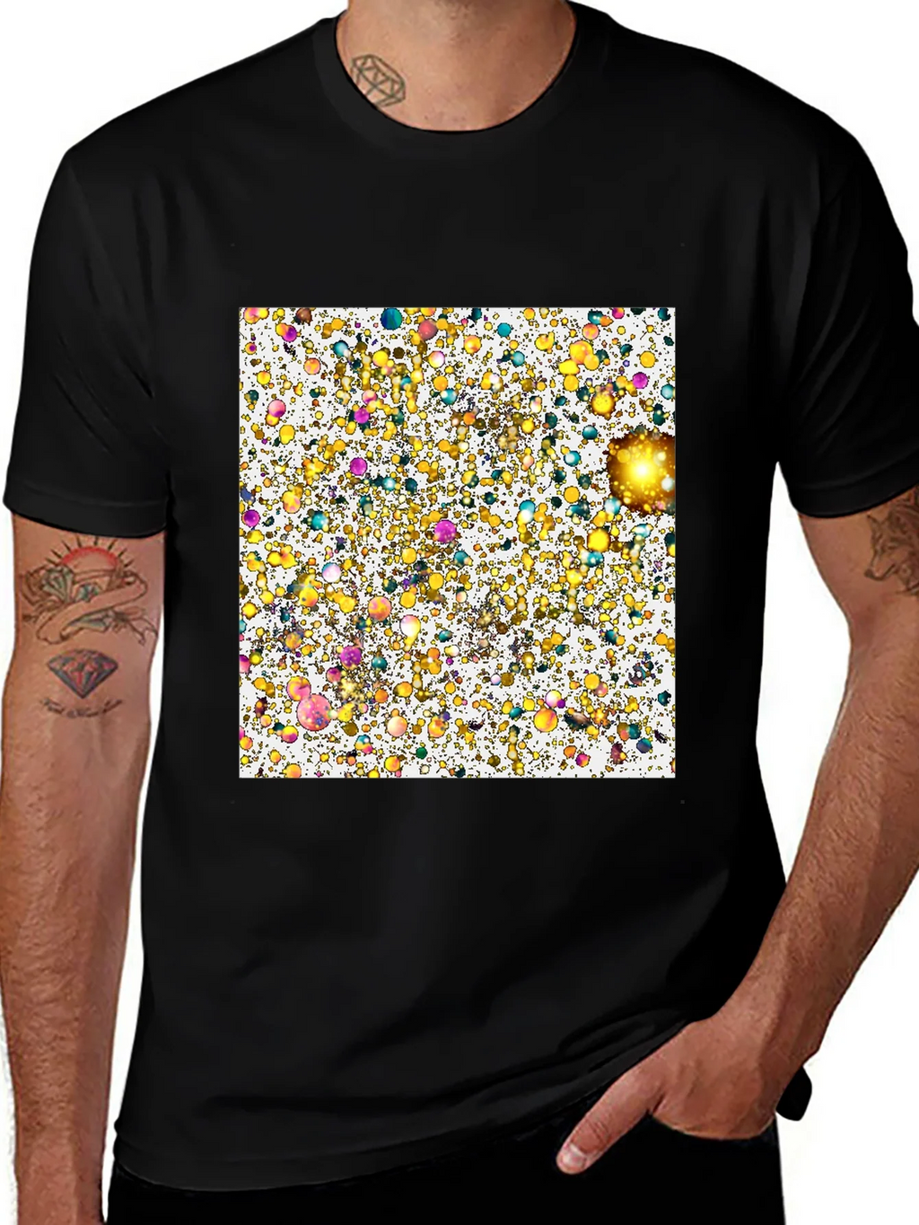 Abstract Bubbles Graphic Tee product image 1