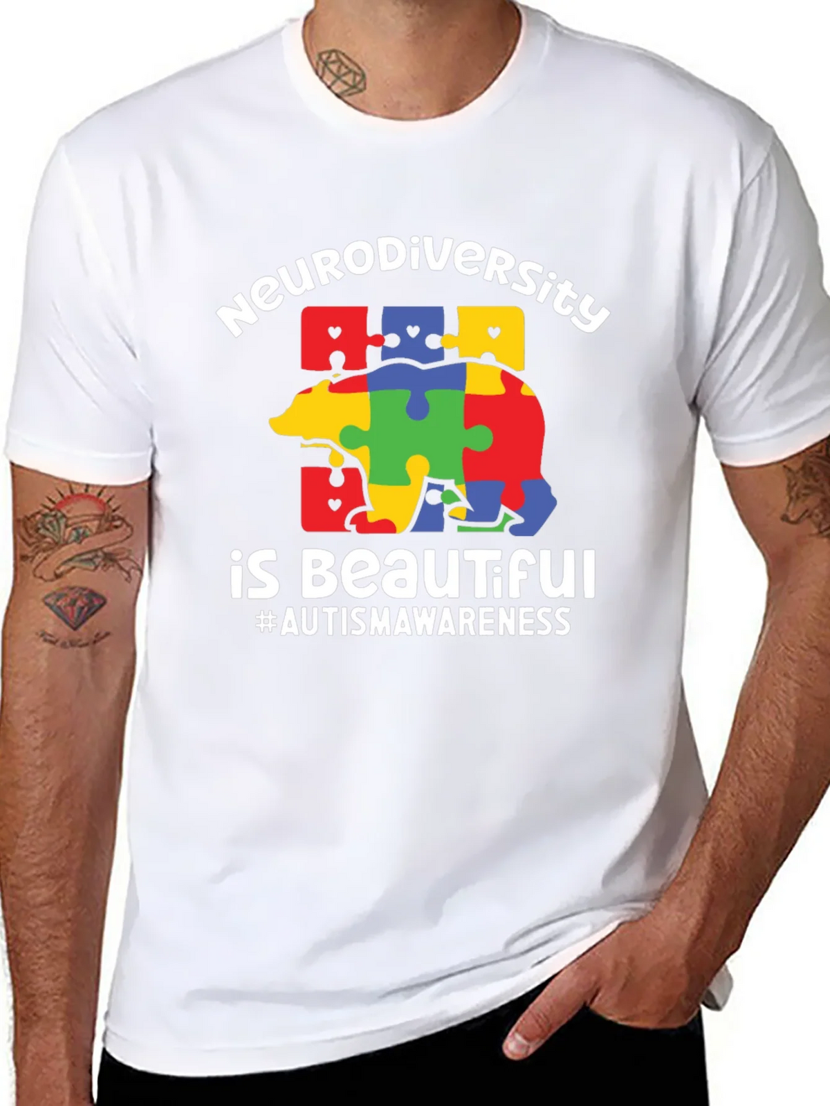 Neurodiversity Autism Awareness Graphic T-Shirt product image 7