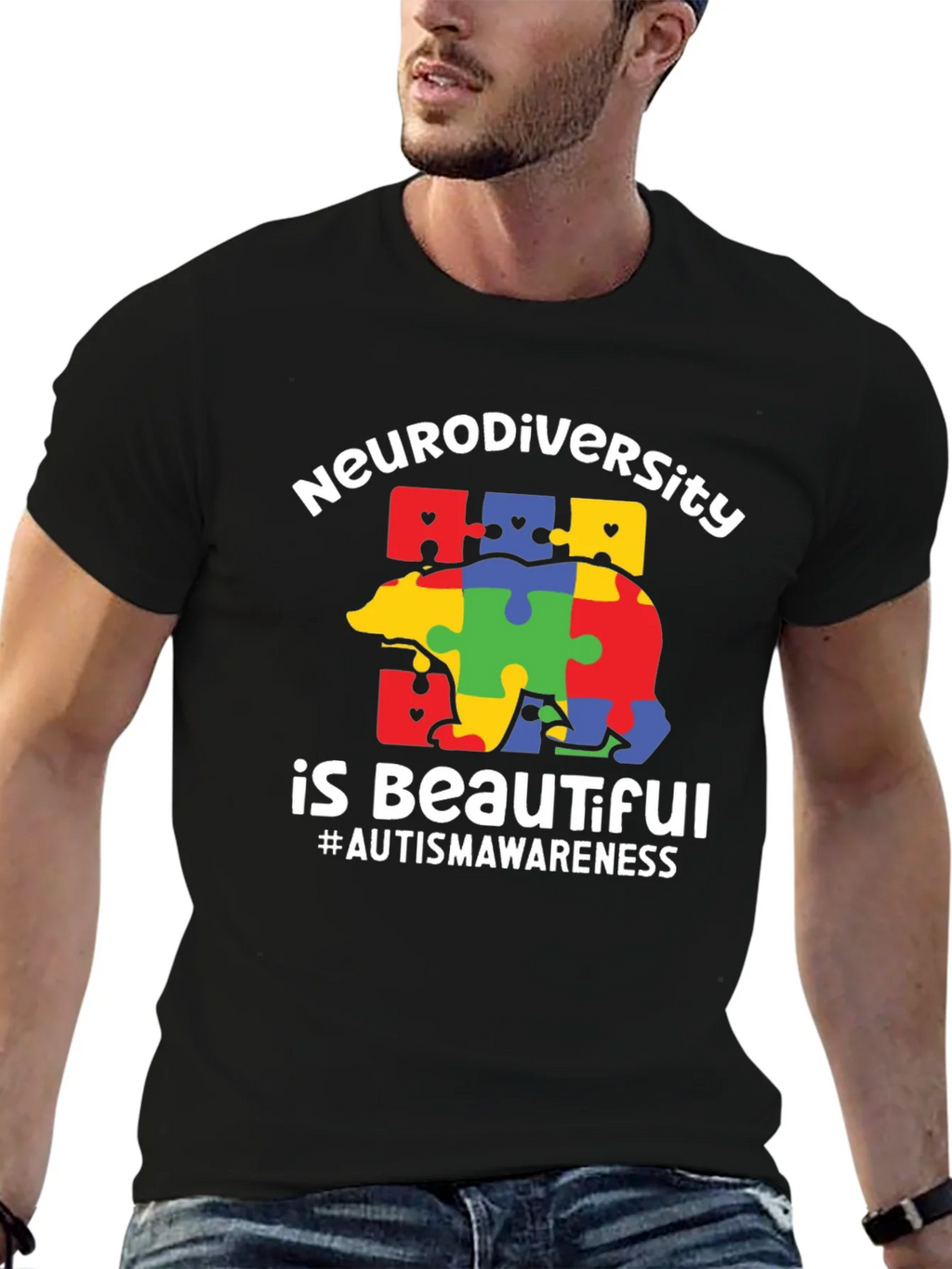 Neurodiversity Autism Awareness Graphic T-Shirt product image 6