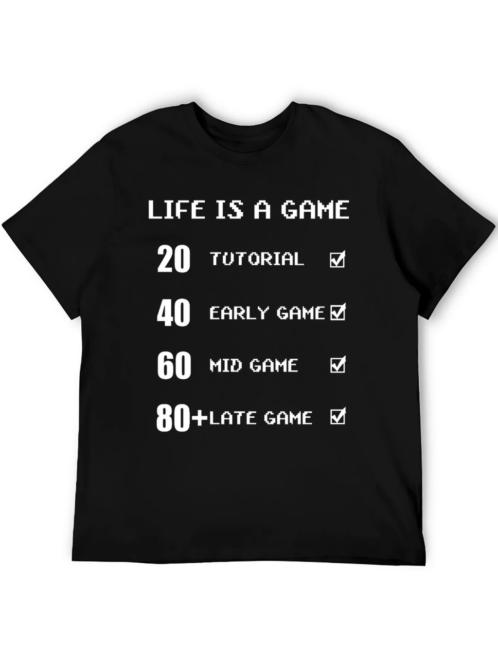 Life is a Game Pixel Art T-Shirt - Funny Gamer Tee product image 5