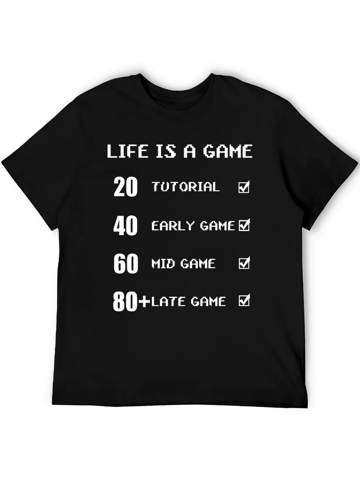 Life is a Game Pixel Art T-Shirt - Funny Gamer Tee product image 5