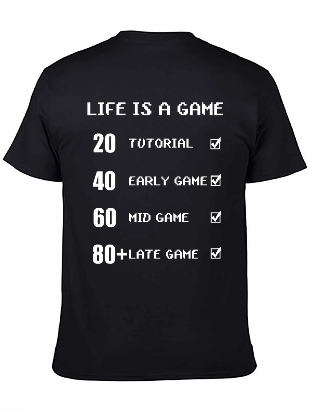 Life is a Game Pixel Art T-Shirt - Funny Gamer Tee product image 4