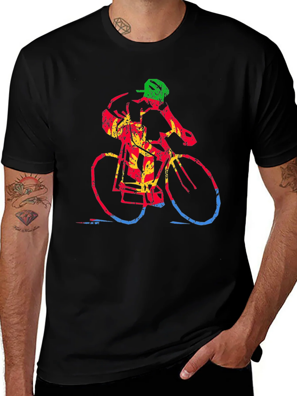 Colorful Cycling T-Shirt product image 1