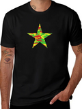 Camo Star Graphic Black T-Shirt product image 1