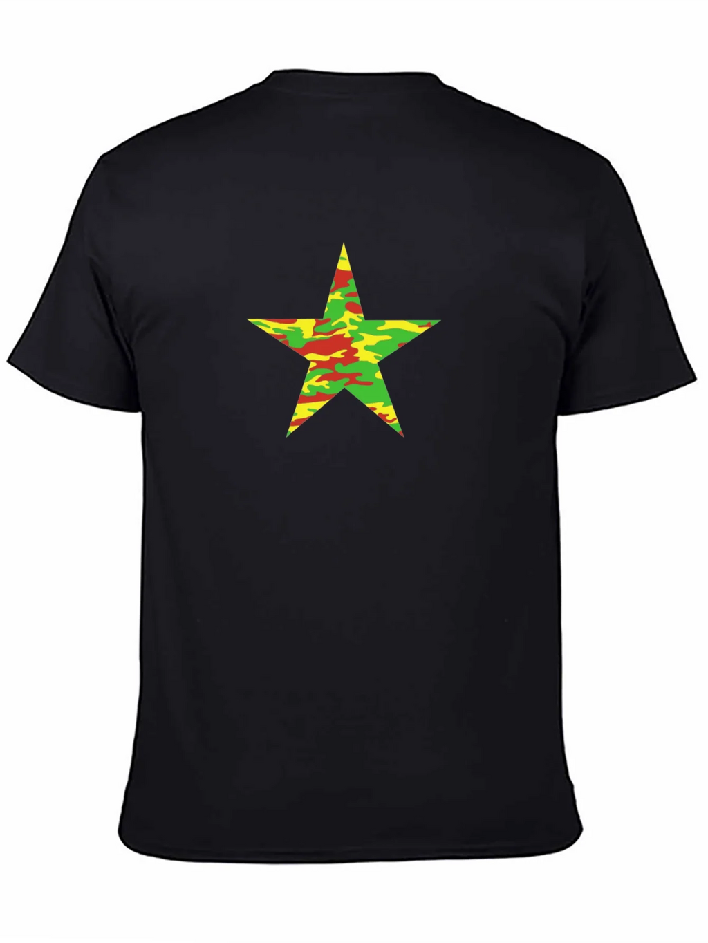 Camo Star Graphic Black T-Shirt product image 4