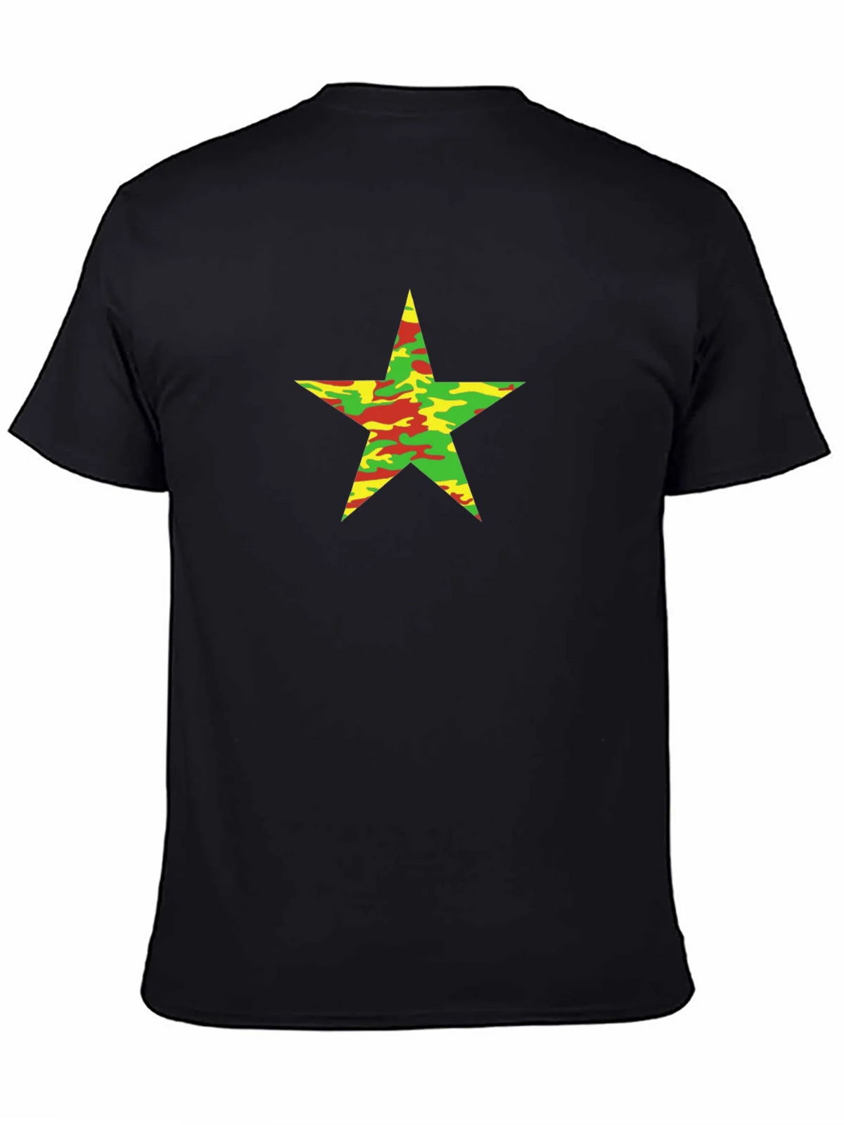 Camo Star Graphic Black T-Shirt product image 4