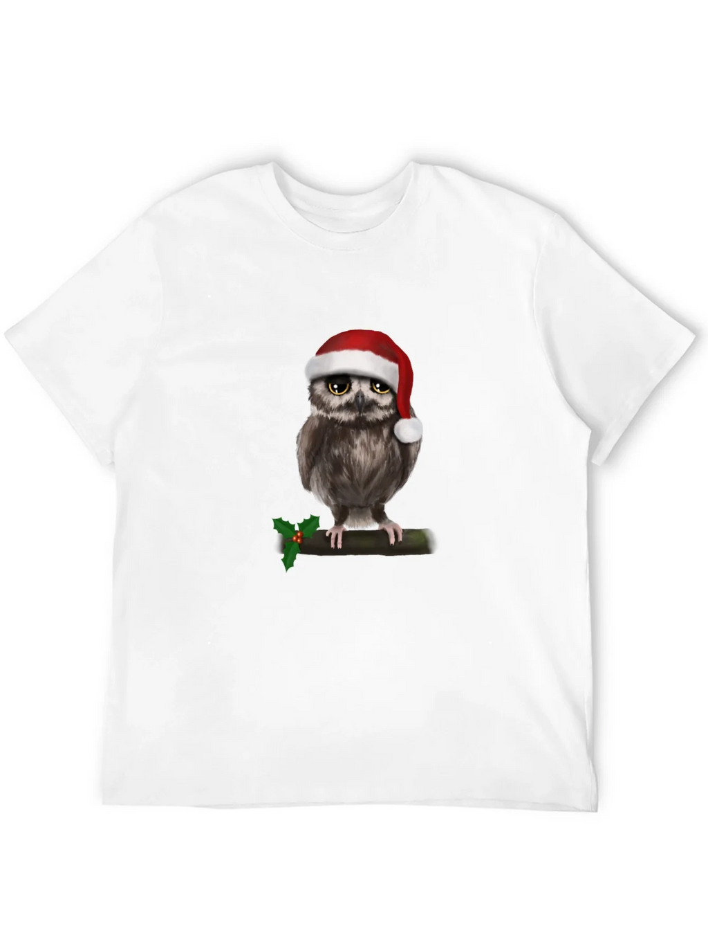 Festive Owl Christmas T-Shirt