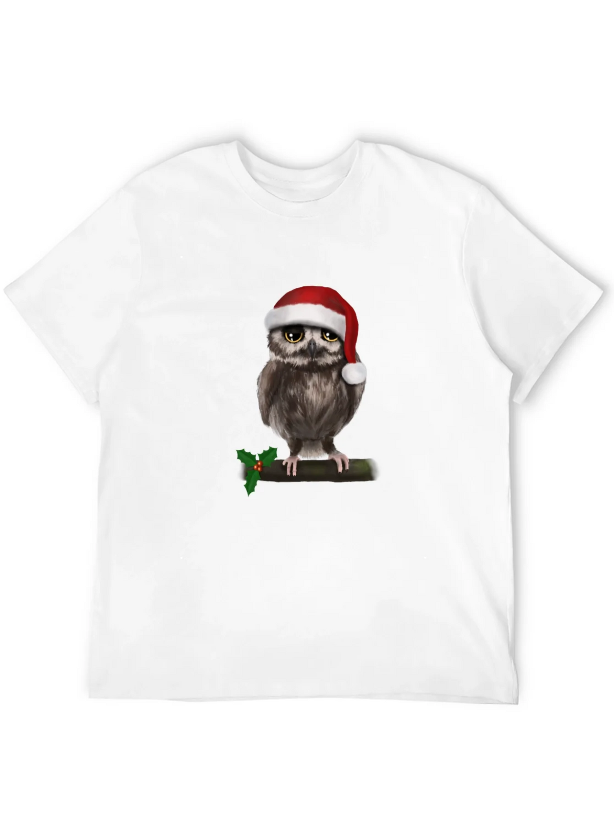 Festive Owl Christmas T-Shirt