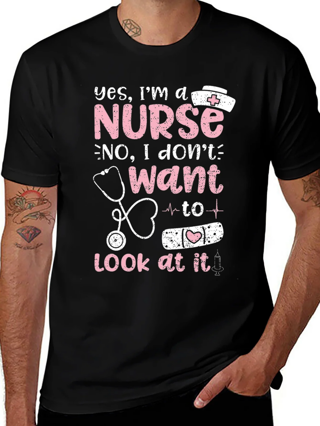 Nurse Graphic T-Shirt - Funny Nursing Tee product image 1