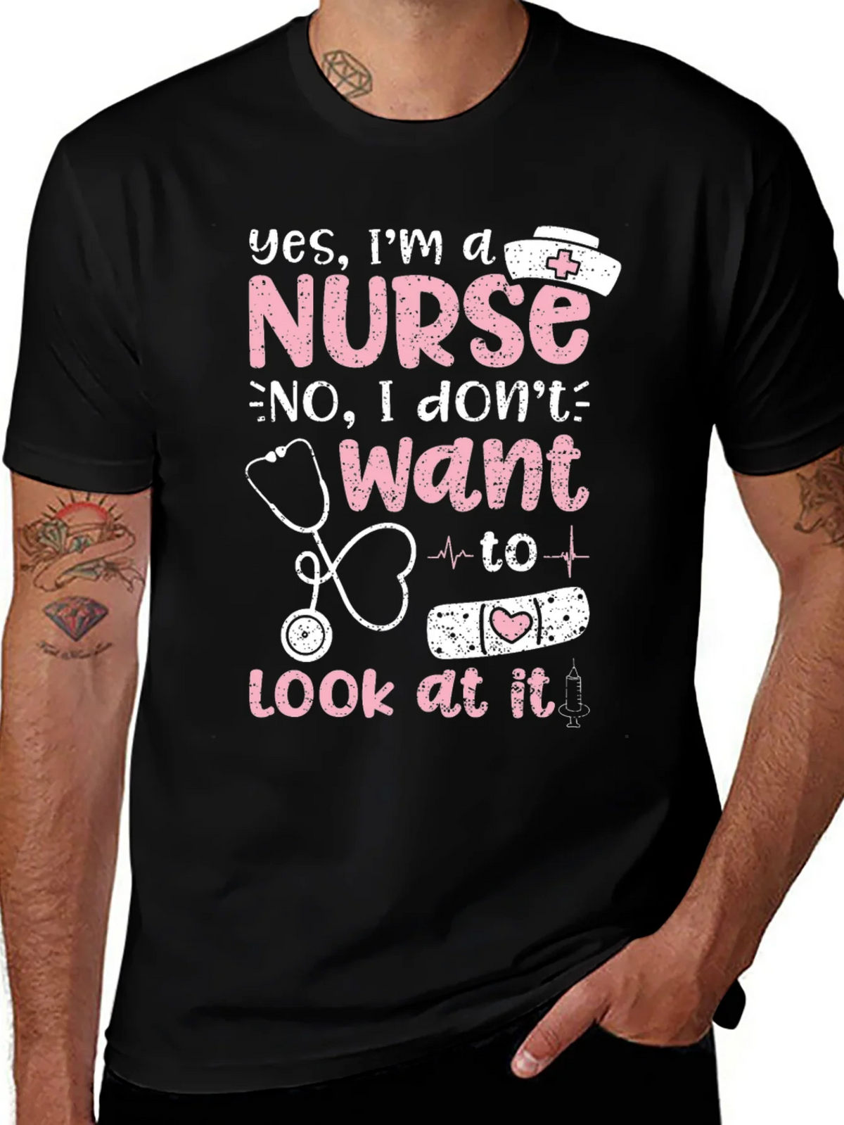 Nurse Graphic T-Shirt - Funny Nursing Tee product image 1