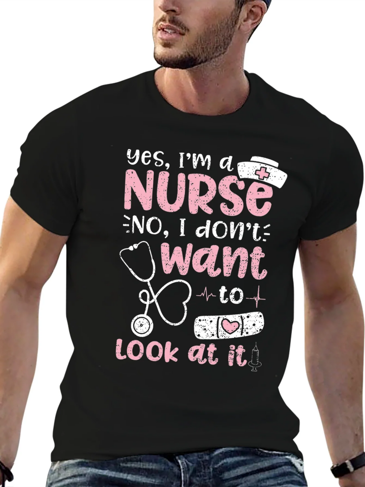 Nurse Graphic T-Shirt - Funny Nursing Tee product image 6
