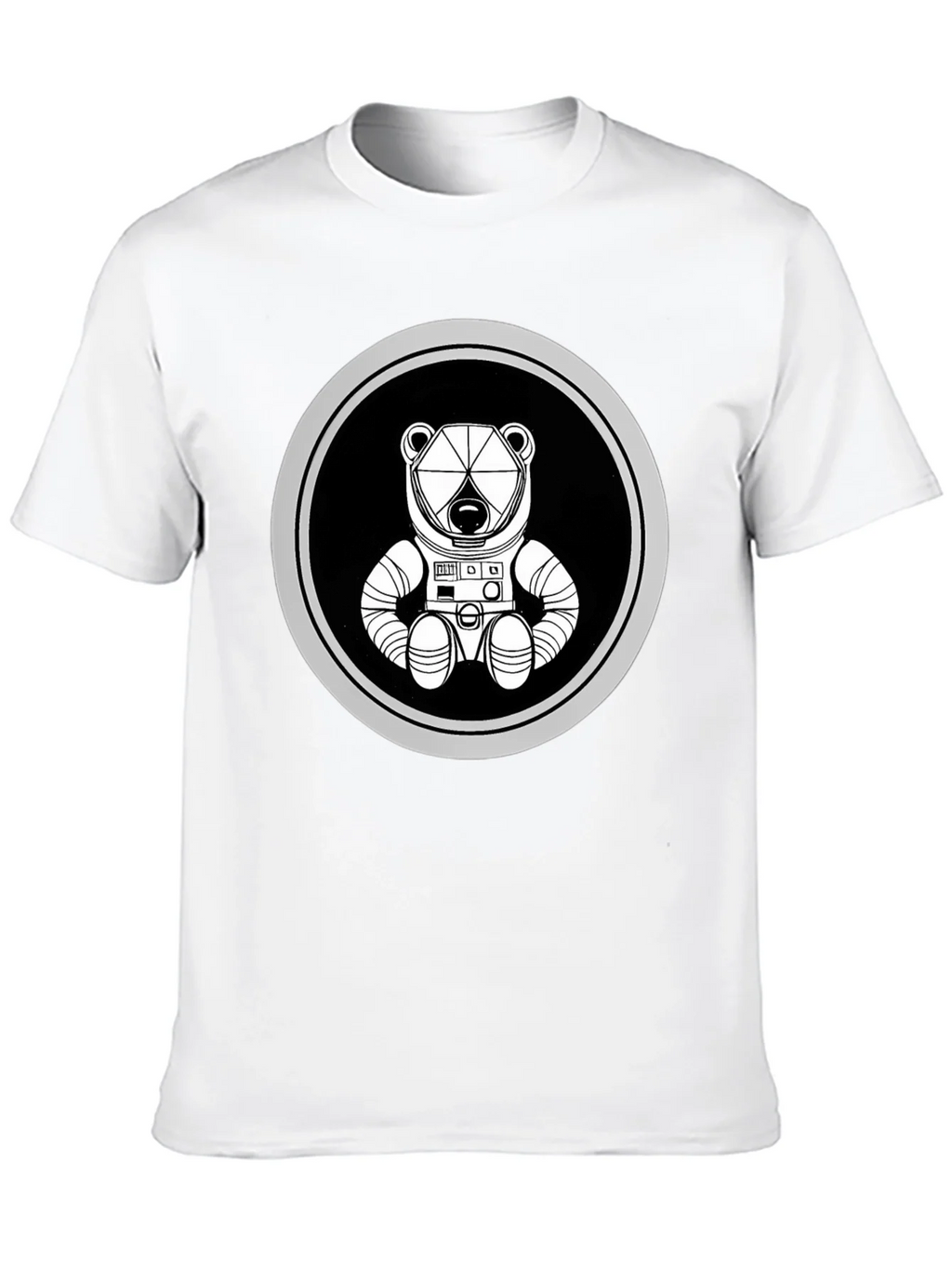 Astronaut Bear Graphic Tee - Black Cotton Blend product image 9