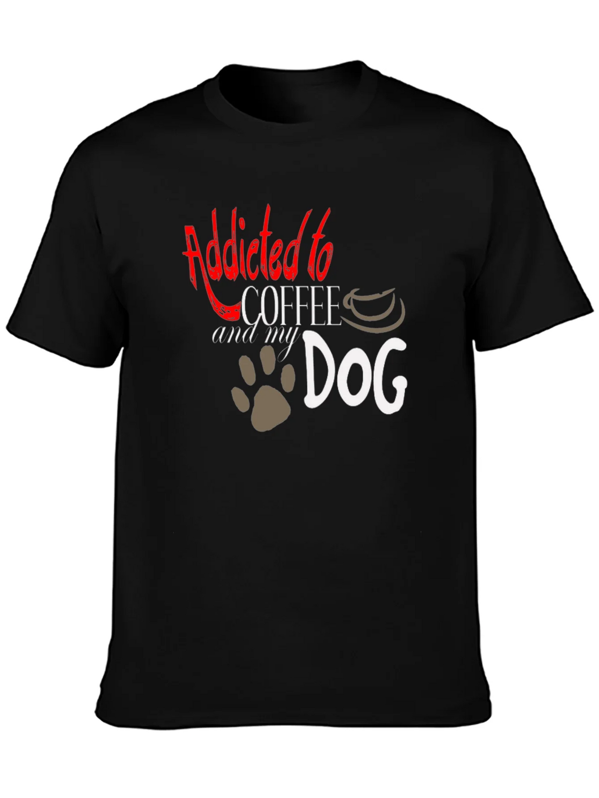 Addicted to Coffee and My Dog T-Shirt product image 2