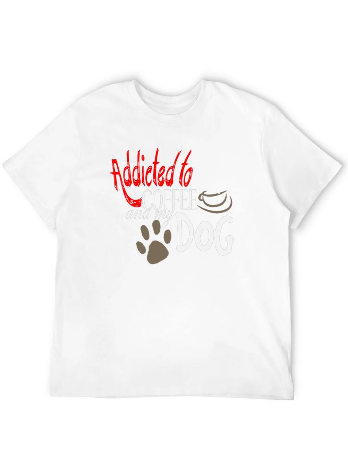 Addicted to Coffee and My Dog T-Shirt product image 8