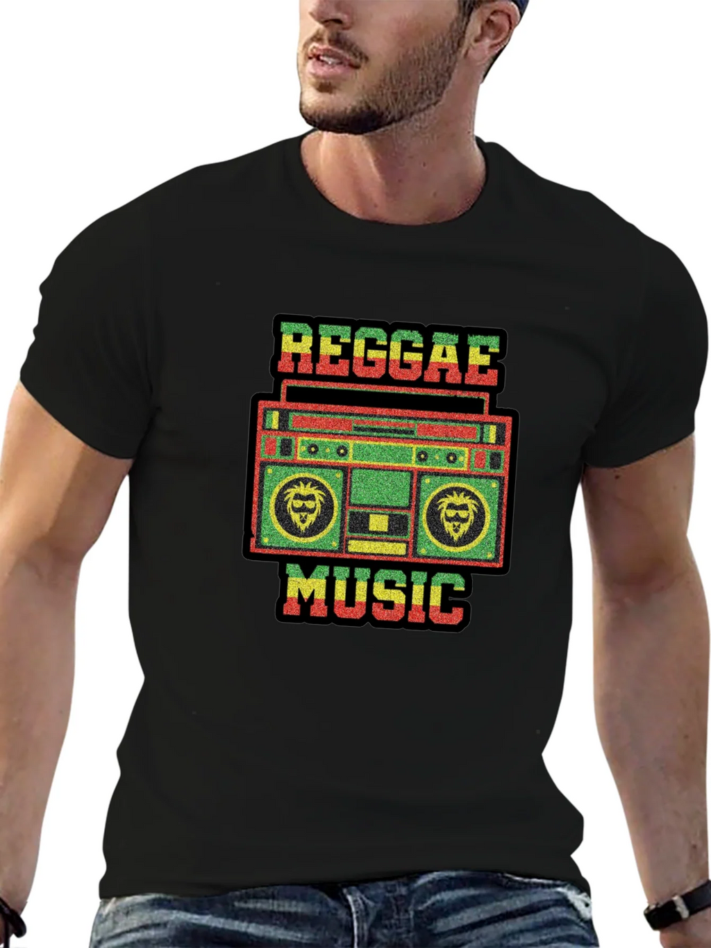 Reggae Music Black T-Shirt product image 6