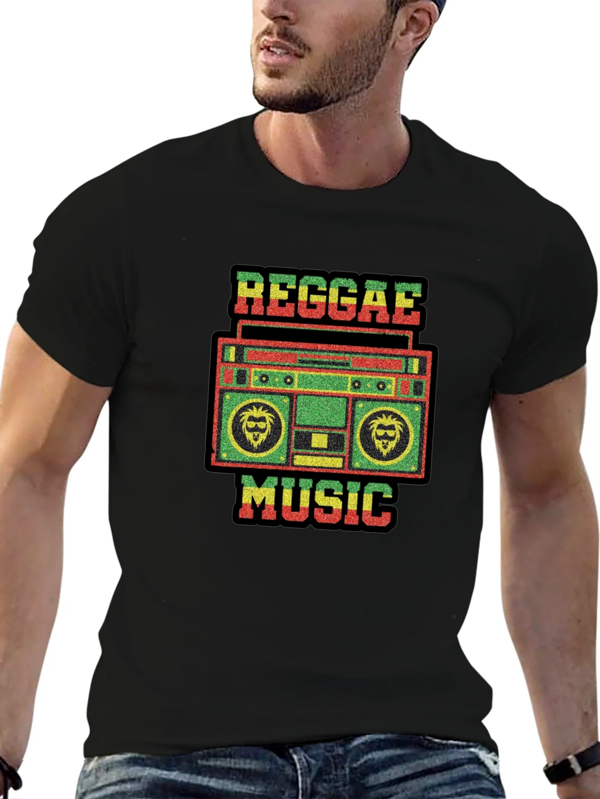 Reggae Music Black T-Shirt product image 6