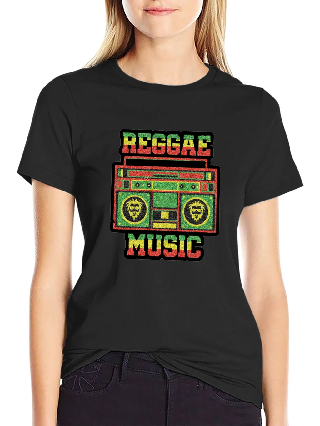Reggae Music Black T-Shirt product image 2