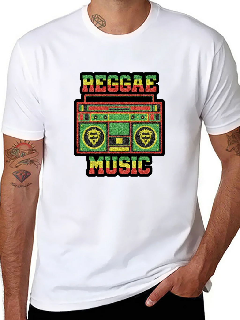Reggae Music Black T-Shirt product image 7