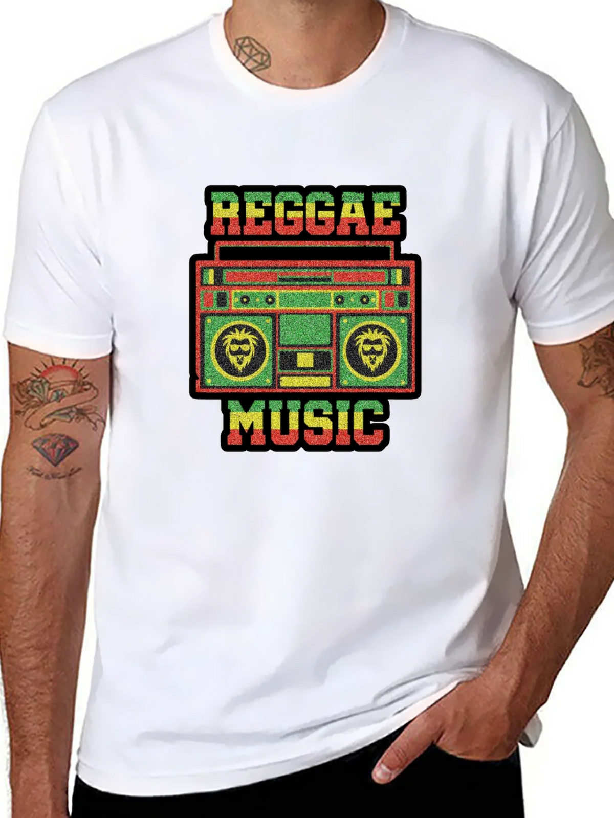 Reggae Music Black T-Shirt product image 7