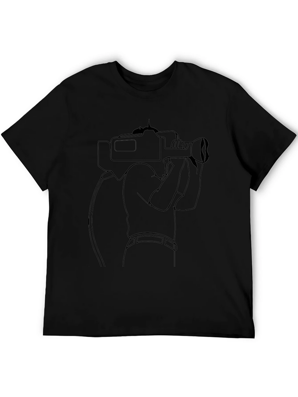 Cameraman Graphic T-Shirt - Black product image 5