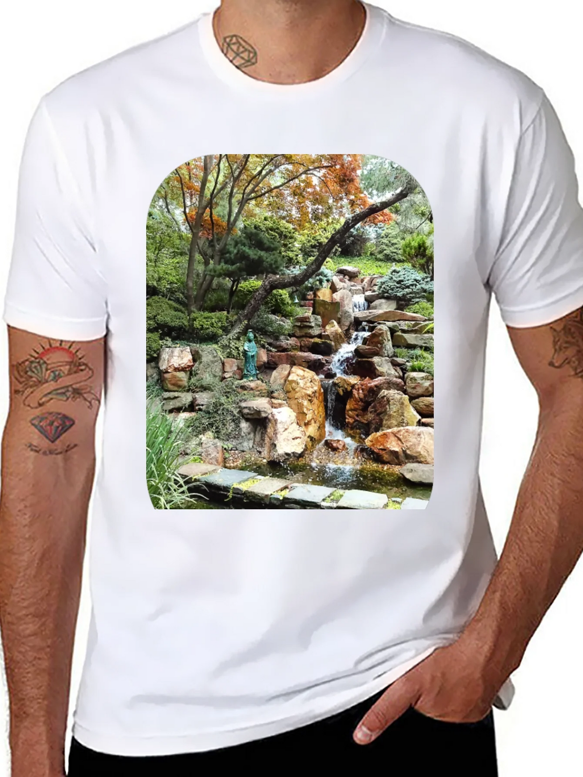Waterfall Graphic Tee - Nature Lovers T-Shirt product image 5