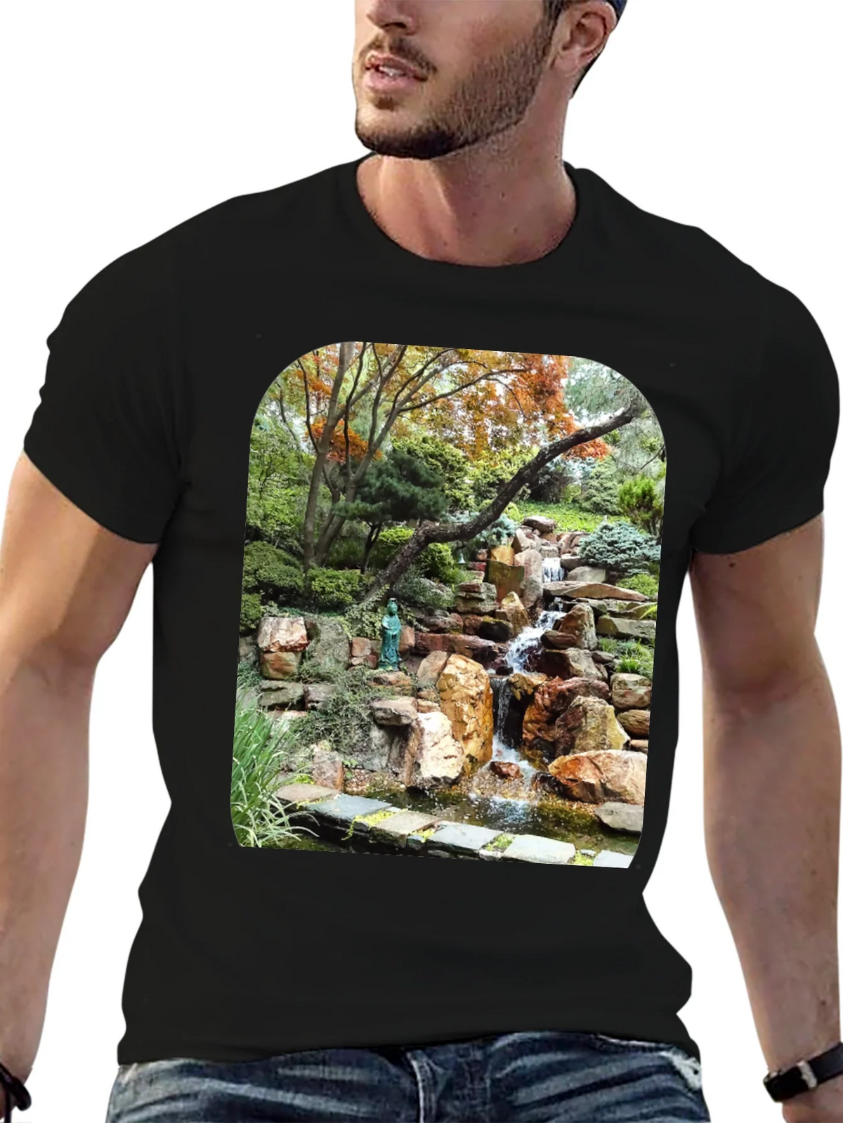 Waterfall Graphic Tee - Nature Lovers T-Shirt product image 4