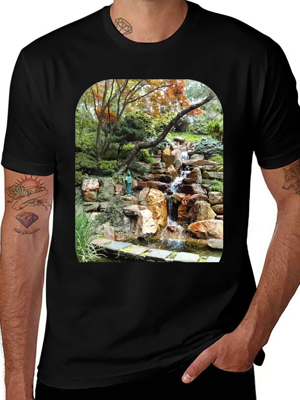 Waterfall Graphic Tee - Nature Lovers T-Shirt product image 1