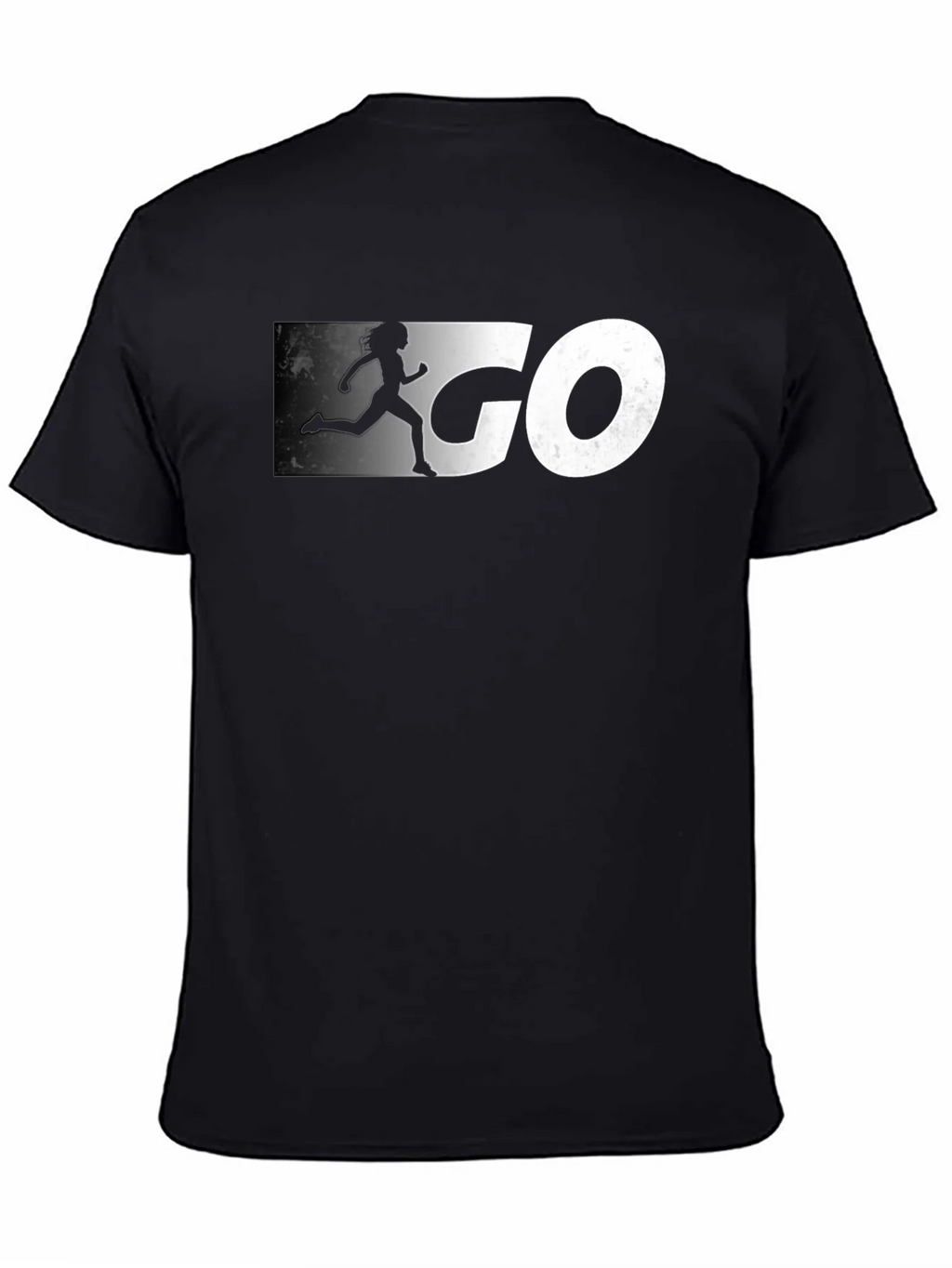 Go Runner Graphic Tee - Black Cotton T-Shirt product image 4