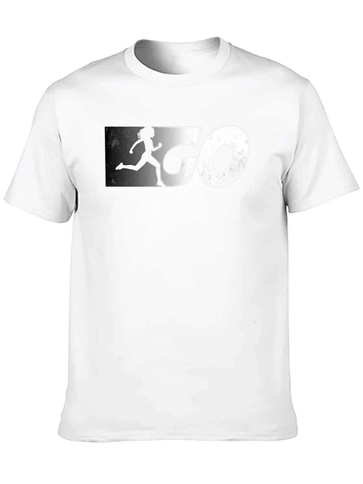 Go Runner Graphic Tee - Black Cotton T-Shirt product image 9