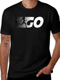 Go Runner Graphic Tee - Black Cotton T-Shirt product image 1