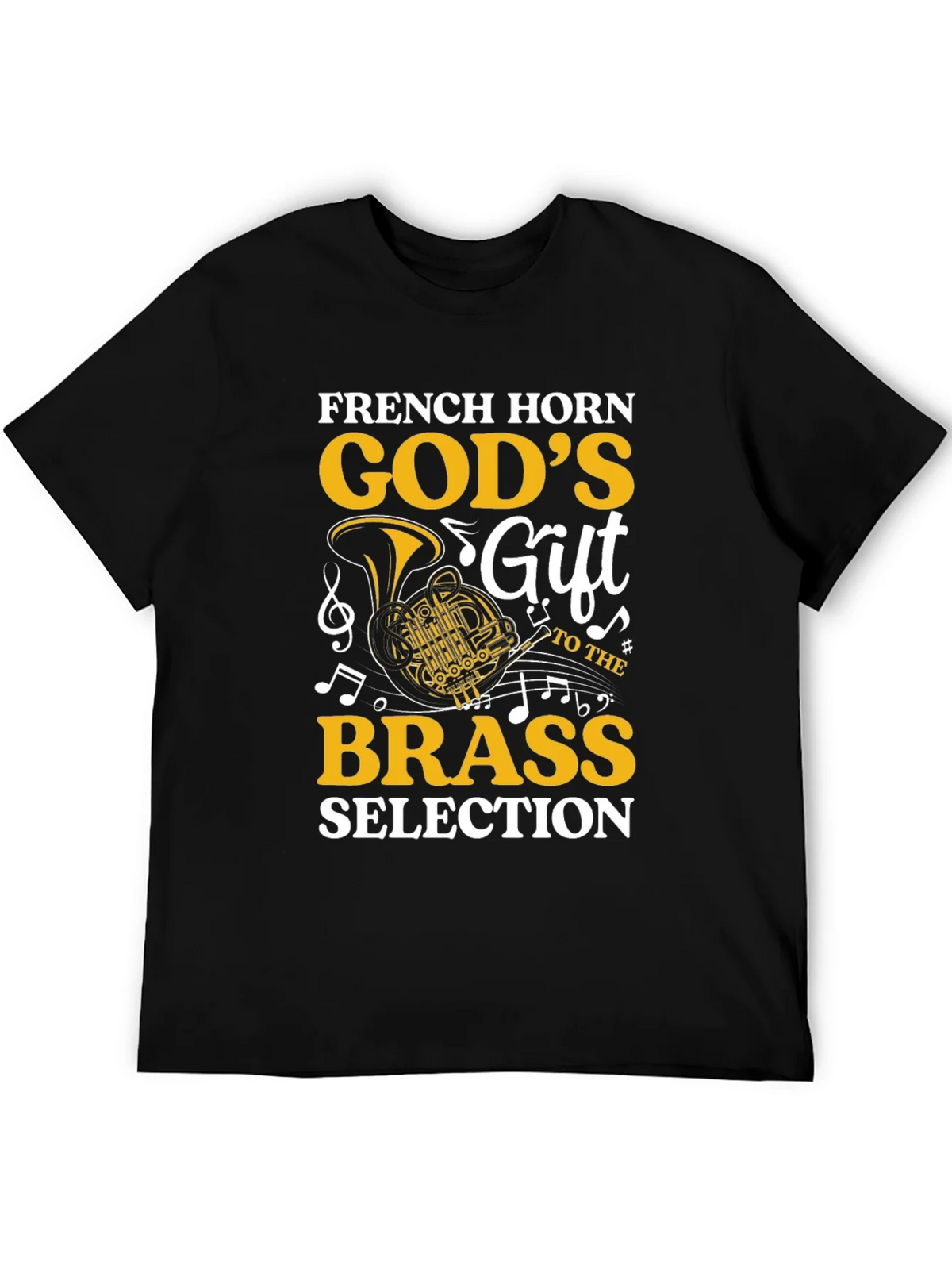 French Horn Gods Gift Brass Music Lover T-Shirt product image 5