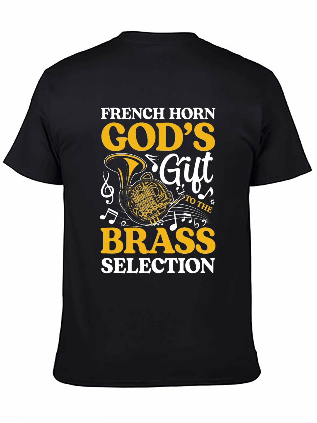 French Horn Gods Gift Brass Music Lover T-Shirt product image 4