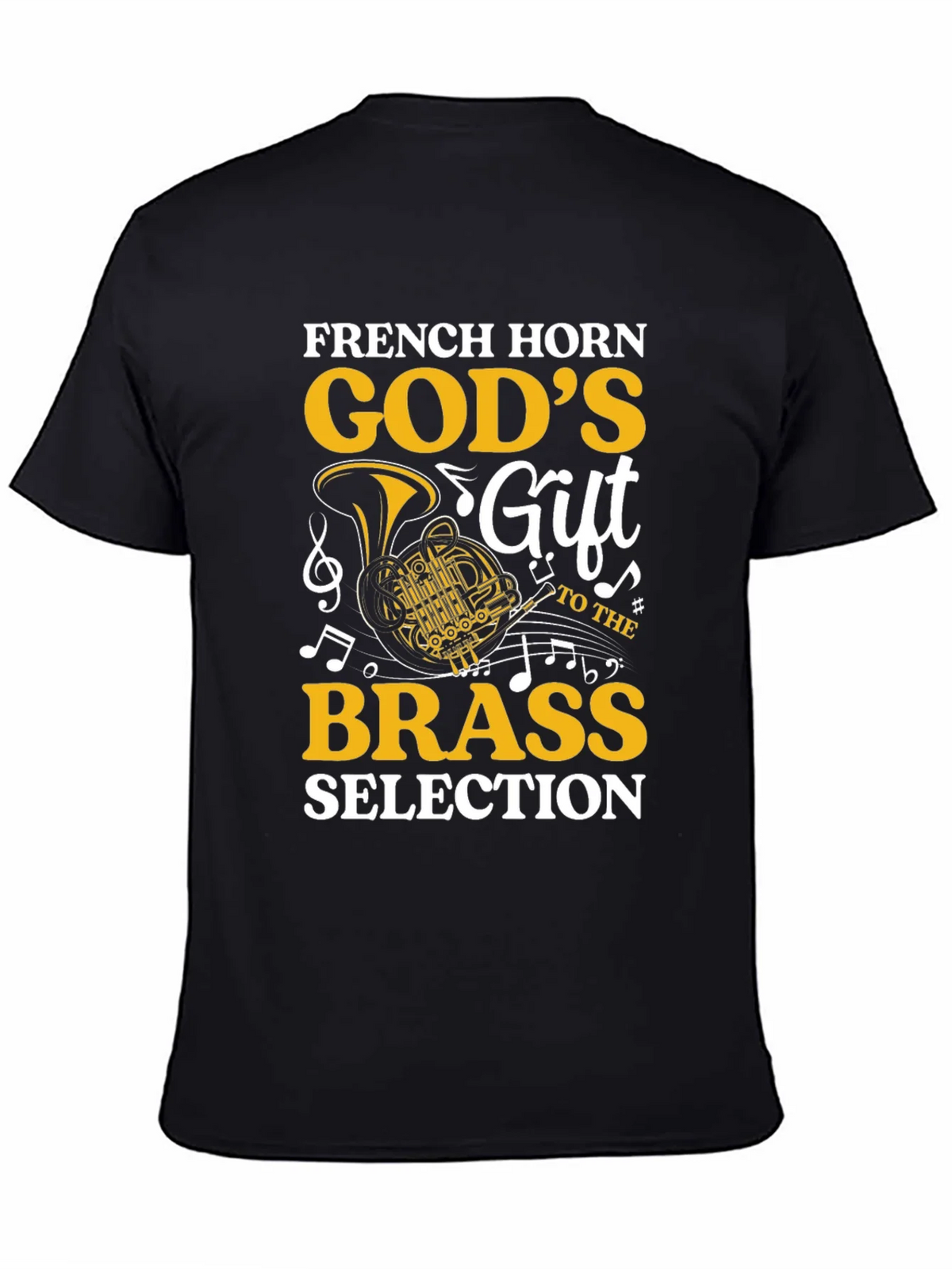 French Horn Gods Gift Brass Music Lover T-Shirt product image 4