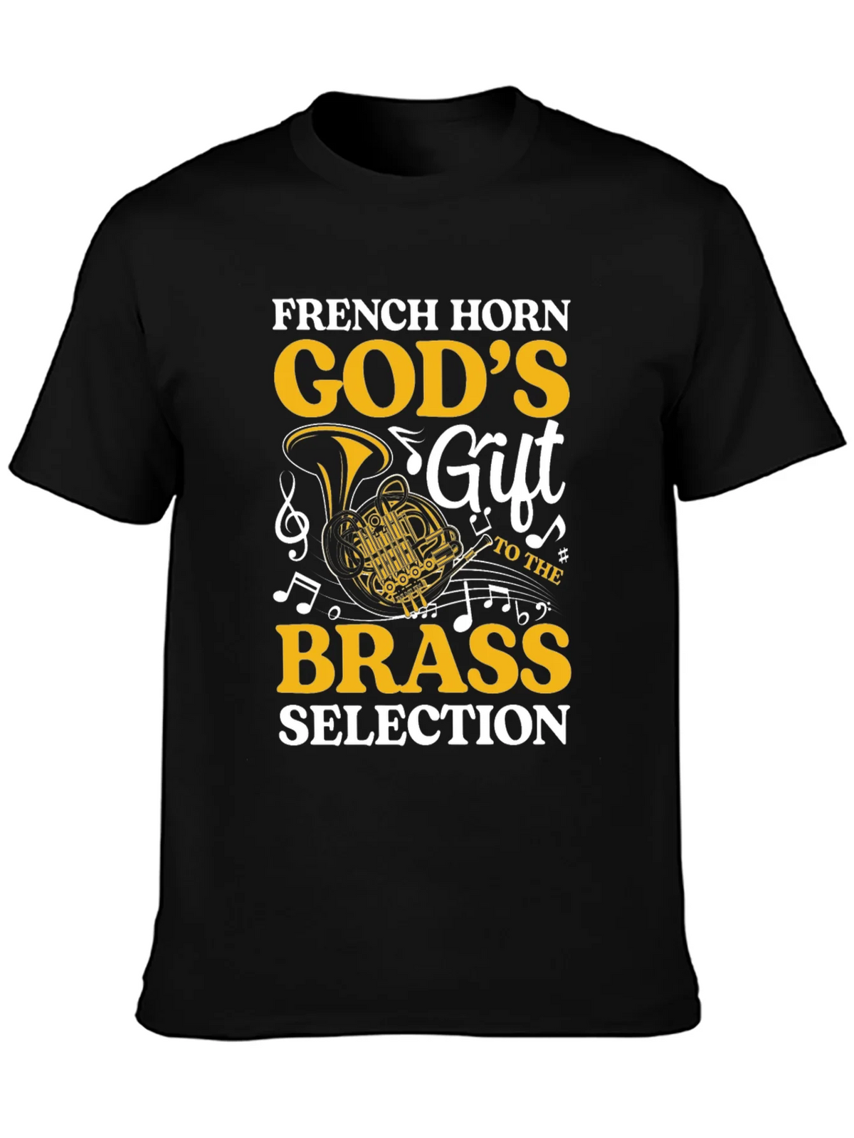 French Horn Gods Gift Brass Music Lover T-Shirt product image 3