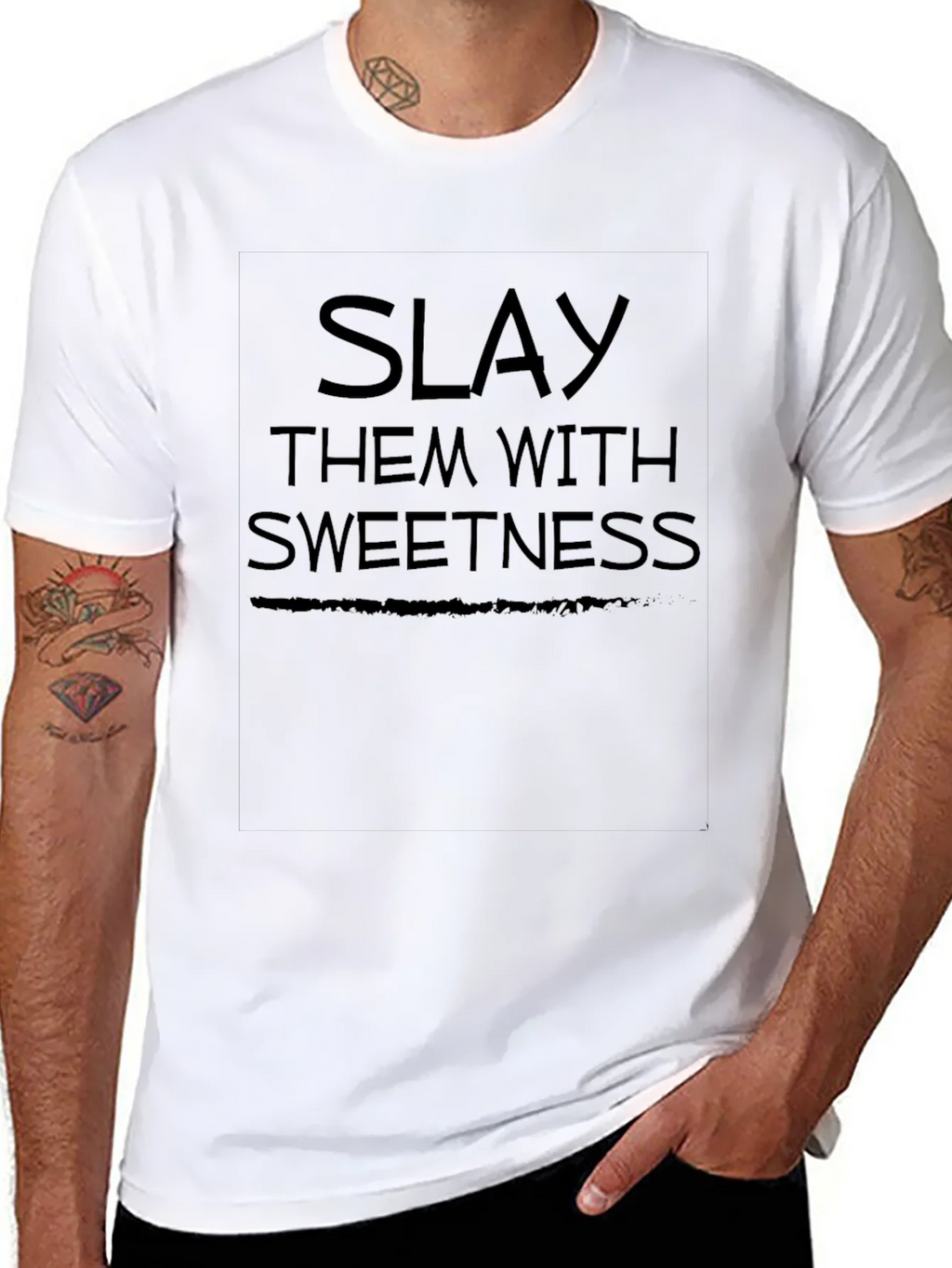 Slay Them With Sweetness Graphic Tee - Black product image 7