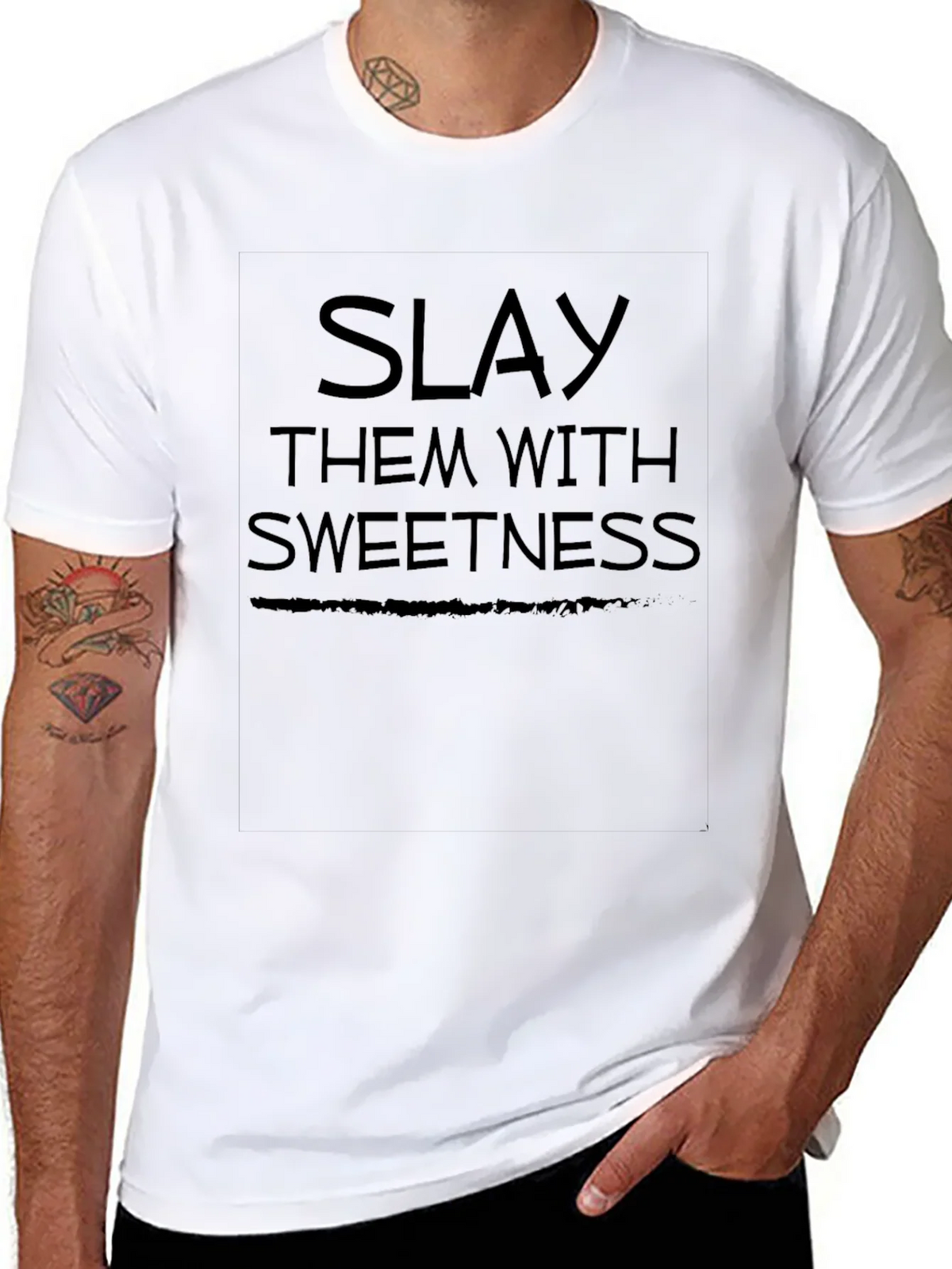 Slay Them With Sweetness Graphic Tee - Black product image 7