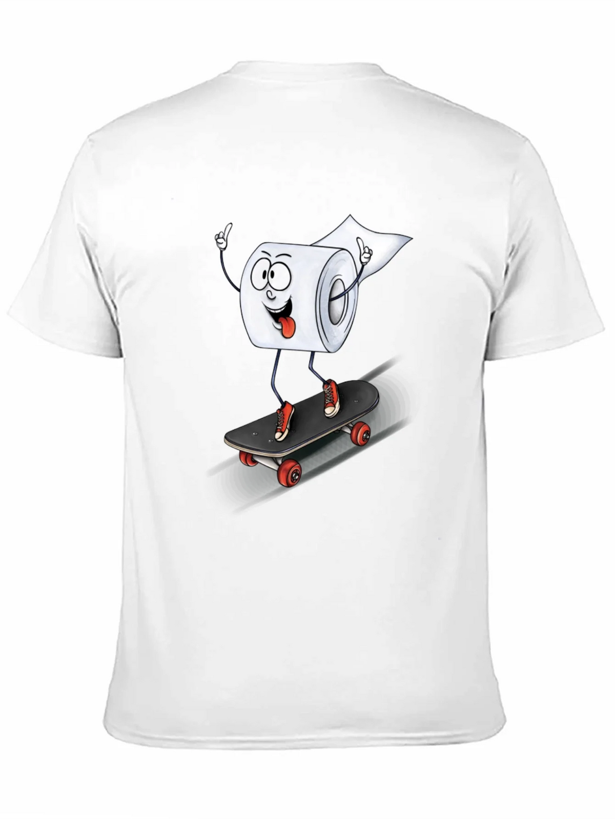 Skateboarding Toilet Paper Roll Graphic Tee product image 10