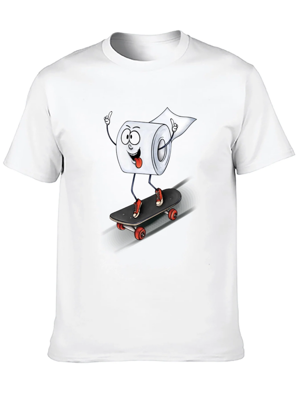 Skateboarding Toilet Paper Roll Graphic Tee product image 9