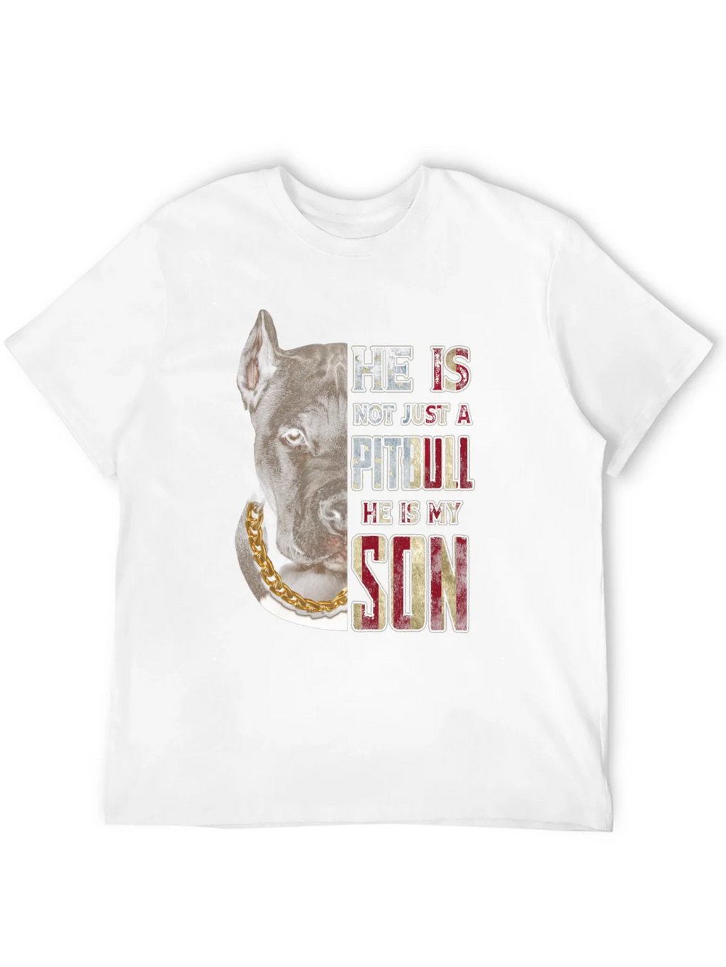 Pitbull Son American Flag T-Shirt product image 11