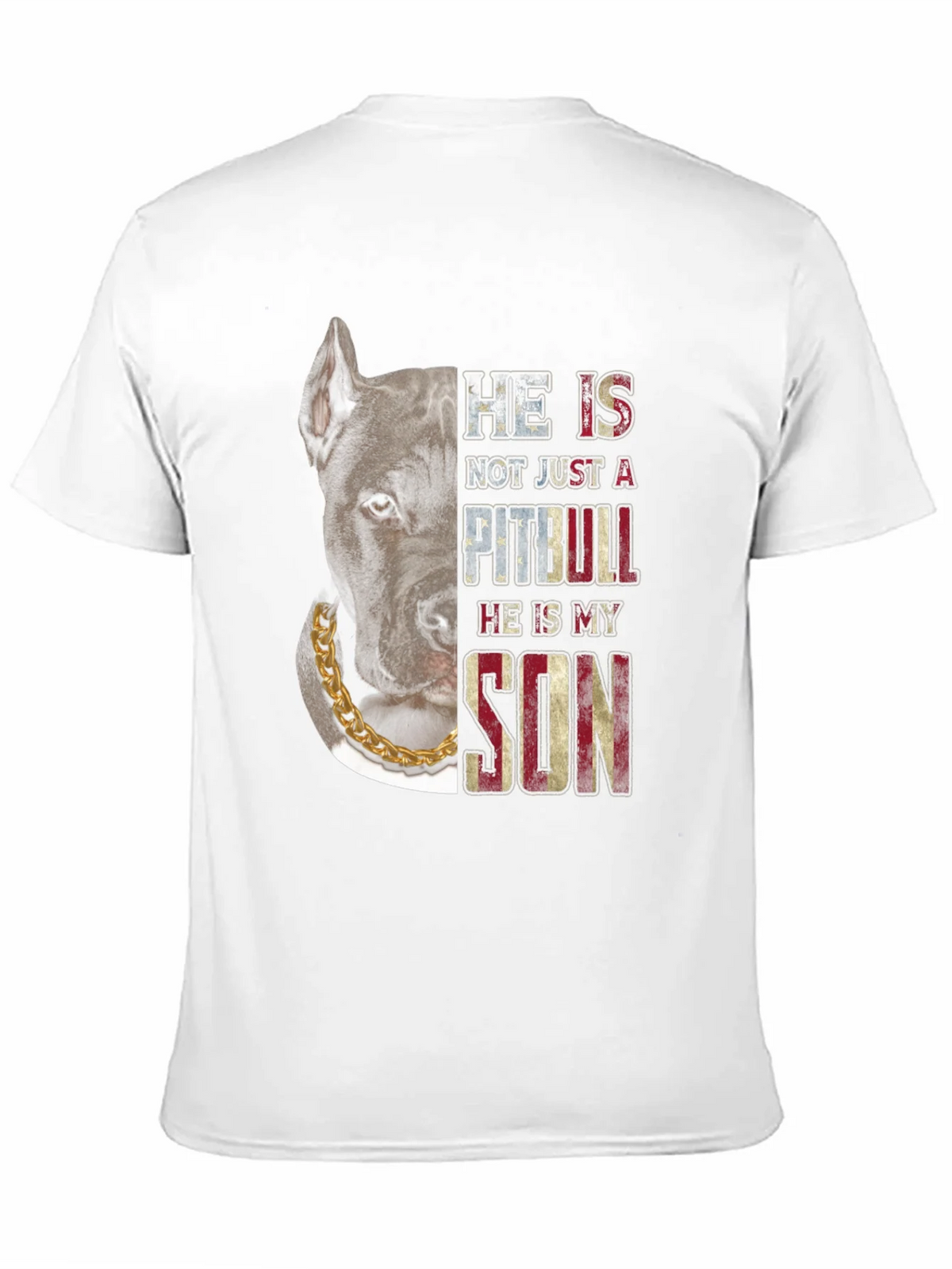 Pitbull Son American Flag T-Shirt product image 10